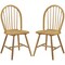 Set of 2 Vintage Windsor Wood Chair with Spindle Back for Dining Room